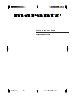 Preview for 1 page of Marantz PM7200 User Manual