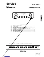 Marantz PM8200 Service Manual preview