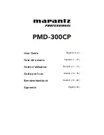 Preview for 1 page of Marantz PMD-300CP User Manual