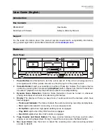 Preview for 3 page of Marantz PMD-300CP User Manual