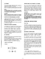 Preview for 5 page of Marantz PMD101 User Manual