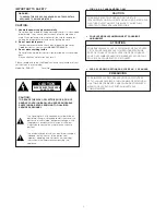 Preview for 2 page of Marantz PMD505 User Manual