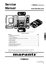 Preview for 1 page of Marantz PMD660/B Service Manual