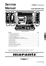 Marantz PMD671 Service Manual preview