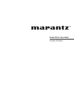 Marantz RC101 User Manual preview