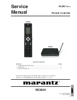 Marantz RC3001/E1B Service Manual preview