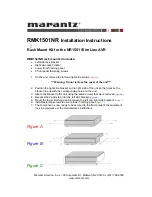 Preview for 1 page of Marantz RMK1501NR Installation Instructions