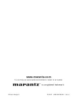 Предварительный просмотр 20 страницы Marantz RX8001 User Manual