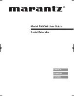 Marantz RX9001 User Manual preview