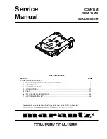 Предварительный просмотр 25 страницы Marantz SA-14 Service Manual