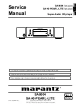 Marantz SA-KI-PEARL-LITE/N1B Service Manual предпросмотр