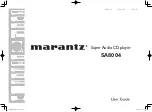 Marantz SA8004 (French) Guide Utilisateur предпросмотр