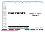 Marantz SA8005 Owner'S Manual предпросмотр