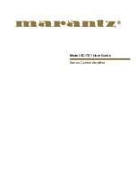 Preview for 1 page of Marantz SC-7S1 User Manual