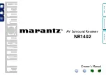 Предварительный просмотр 1 страницы Marantz Slim-line NR1402 Owner'S Manual