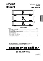 Preview for 1 page of Marantz SM-17SA Service Manual