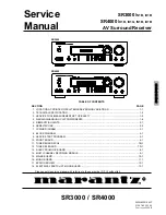 Preview for 1 page of Marantz SR-3000 Service Manual