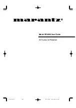 Marantz SR-4000 User Manual preview