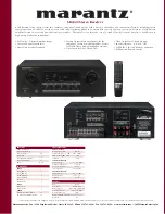 Preview for 1 page of Marantz SR-4320 Specification Sheet