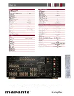 Предварительный просмотр 2 страницы Marantz SR-6001 Specifications