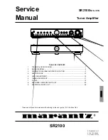 Marantz SR2100/C1S Service Manual preview