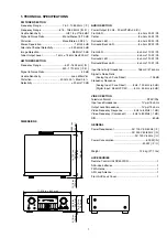 Preview for 3 page of Marantz SR5001/F Service Manual