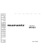 Marantz SR5023 User Manual preview