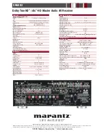 Предварительный просмотр 2 страницы Marantz SR6003 Specifications