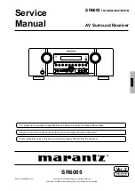 Preview for 1 page of Marantz SR6005/K1B Service Manual