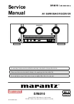 Preview for 1 page of Marantz SR6010 Service Manual