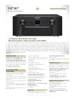 Marantz SR7007 Specification preview