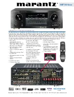 Preview for 1 page of Marantz SR7300OSE Specifications