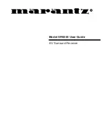 Preview for 1 page of Marantz SR9200 User Manual