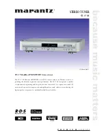 Marantz ST-17 M Quick Manual preview