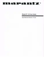 Marantz ST-55 User Manual preview