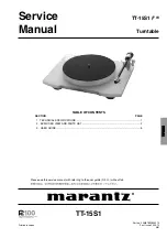 Marantz TT-15S1 Service Manual предпросмотр