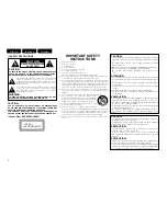 Preview for 2 page of Marantz UD9004 User Manual