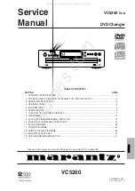 Preview for 1 page of Marantz VC5200 Service Manual