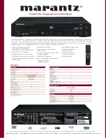 Preview for 1 page of Marantz VC5400 Specifications