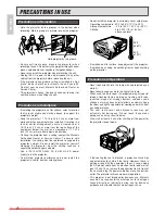 Preview for 6 page of Marantz VP-10S1 User Manual