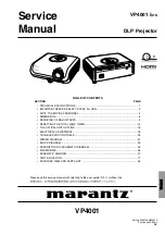 Marantz VP4001 Service Manual preview