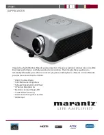 Preview for 1 page of Marantz VP4001 Specifications