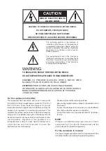 Предварительный просмотр 2 страницы Marantz VP8100 User Manual