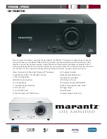 Marantz VP8600 Specifications preview