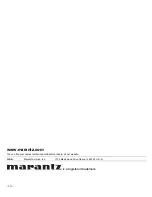 Preview for 14 page of Marantz WB6001T User Manual