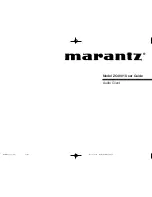 Preview for 1 page of Marantz ZC4001 User Manual