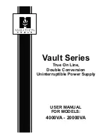 Marathon Power vault series User Manaul preview