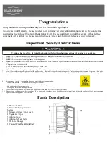 Preview for 2 page of Marathon MAR86BLS Use & Care Manual