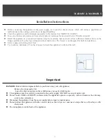 Preview for 3 page of Marathon MAR86BLS Use & Care Manual