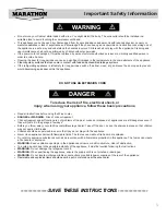 Preview for 3 page of Marathon MBWC24-2DSS Owner'S Use And Care Manual